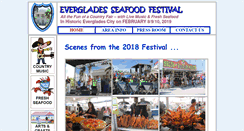 Desktop Screenshot of evergladesseafoodfestival.org